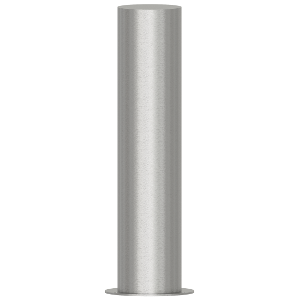 Stainless steel post |  204 mm | to be fixed by plugswith base plate  285 mm | total length approx. 900 mm